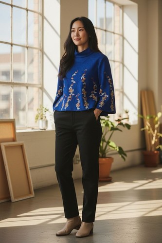 Zara damen retro - zara, blau