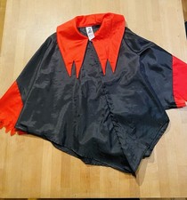 Dracula Umhang Cape, Schwarz-rot, Vampir Kostüm