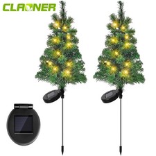 LED Solar Weihnachtsbaum Lichter Außen Garten Bodenleuchte Weihnachtsbeleuchtung