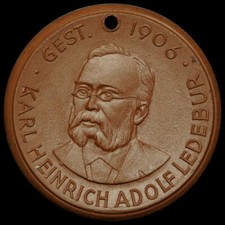 BERGBAU: Medaille 1956. BERG- & HÜTTENMÄNNISCHER TAG - K.H.A. LEDEBUR - FREIBERG