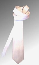 Lederkrawatte weiss Krawatte