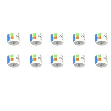 10 x  Logstreifen magnetische