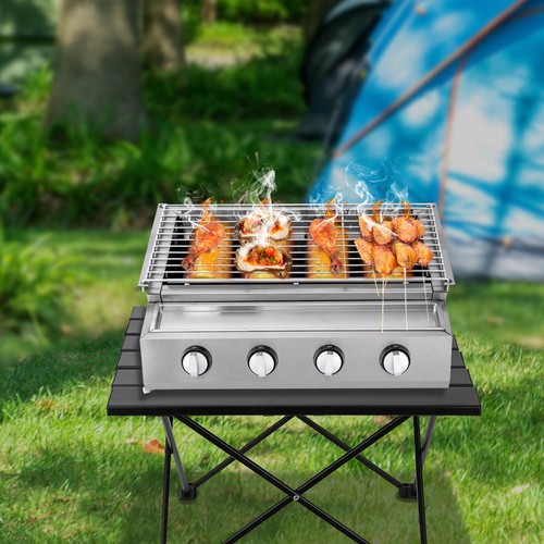 Edelstahl brenner flammen - edelstahl, 4-flammen
