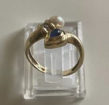 Ring 585 14kt. Gold Saphir