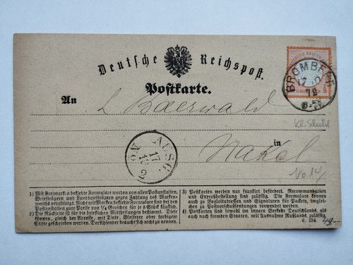 Deutsche reichspost postkarte - reichspost,