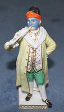 Figur Meissen Cortesan - italienische Komödie-Commedia dell'Arte v. Kaendler