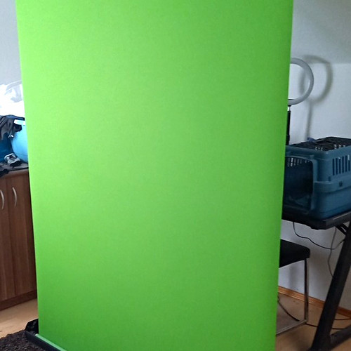Grüner fotostudio greenscreen - grüner,