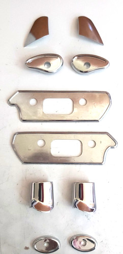 Chrom satz für armlehnen - chrom-satz,