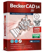 BeckerCAD 14 2D - 3 User Lizenz - CAD -Konstruieren - Zeichnen - PC DVD-ROM