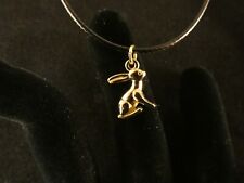 Hase Anhänger mit Kette 24 Karat Vergoldet Hase Bunny Möhre Karotte Charm