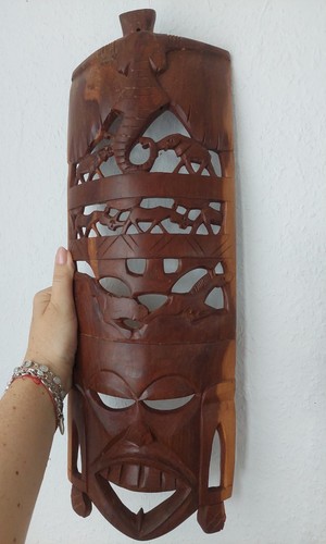 Große afrikanische holzmaske - große,