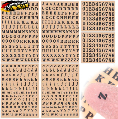 Mini alphabet aufkleber set - mini-alphabet,