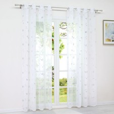 1 Stück Gardine Transparent