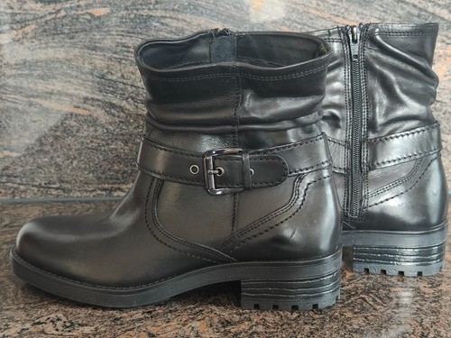 Damen echtleder stiefel - echtleder,