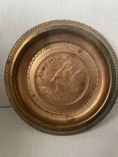 Kupfer Teller Schiff Santa