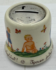 Alte antike Porzellan Spardose