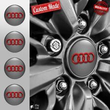 Audi Felgendeckel Aufkleber 4er-Set Silikon Felgenemblem Nabenkappen