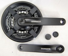 Shimano FC-TY301 Kurbelgarnitur 6/7/8-fach 42-34-24 Zähne Vierkant schwarz 170mm