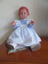 Schildkrötpuppe Rote Erika 64 cm 50er Jahre beschädigt