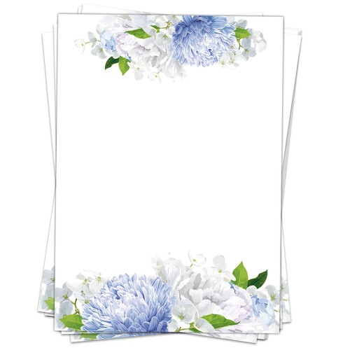Blatt briefpapier mit - 50,