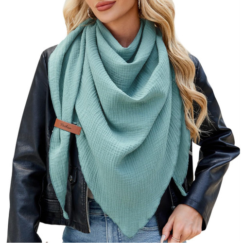 Damen musselin dreiecksschal - musselin,