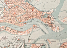 Alte Lithographie, Venedig mit