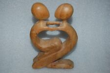 Erotische Schnitzerei Holz-Statuette Höhe 20 cm  Handarbeit Skulptur #1