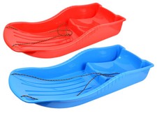 Schlitten für Kinder mit Zugseil Bob Rutscher Rodel Schneegleiter Snow 87x37 cm