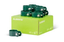 Alberts 10x Strebenschelle Schelle Zaunschelle Befestigungsschelle Streben Ø34mm