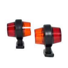 2x 12-24V LED rot gelb Außenspiegel Markierungsleuchten LKW Anhänger LKW