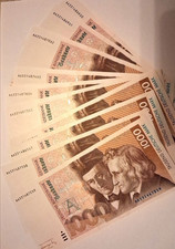 Gut erhaltener 1000 .- DM Schein Banknote Geldschein Deutsche Mark von 1991