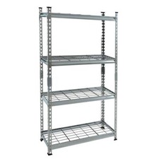 Schwerlastregal Steckregal Lagerregal 150x75x30 cm Werkstattregal Gitterboden