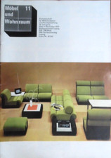 MÖBEL UND WOHNRAUM 11 - 1977 DDR November Schrankwand P2-Durchreiche Sitzmöbel