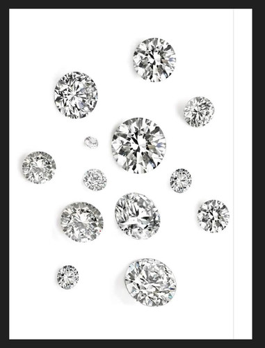 Nat lose diamant weiß - lose,