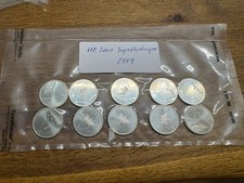10 x 10 Euro Münzen 925er Silber BRD 2009 - 100 Jahre Jugendherbergen