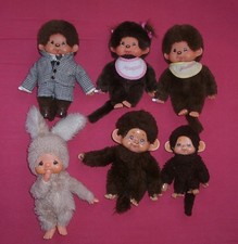 6 x Monchhichi Monchhichis