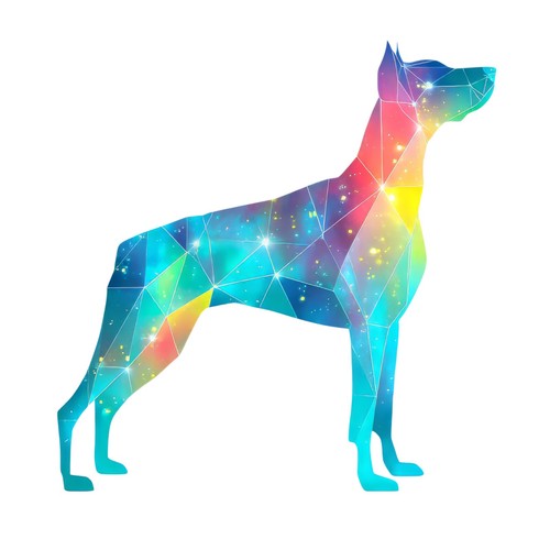 Sticker hund aurora - 2x,