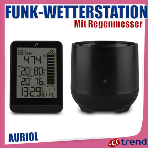 Auriol funk wetterstation - funk-wetterstation, mit