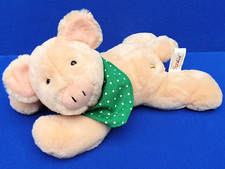 SUNKID SCHWEIN FERKEL STOFFTIER BEANIE LIEGEND PIG GLÜCK 30 CM KUSCHELTIER