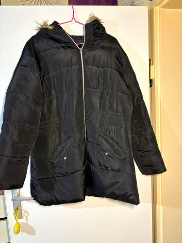 Damen steppmantel schwarz - schwarz, lang