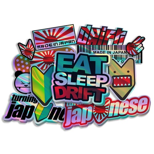 Jdm sticker set japan - set,
