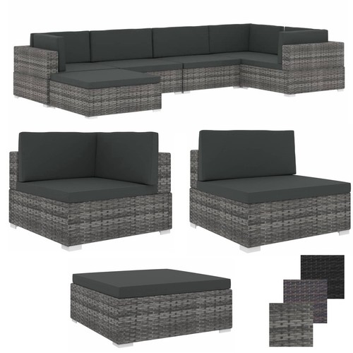 Poly rattan sitzgarnitur - poly,