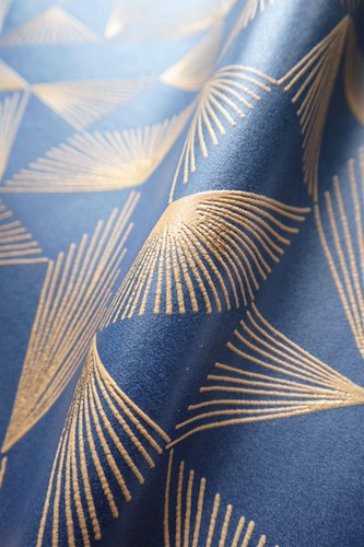 Newroom vliestapete blau gold - newroom,