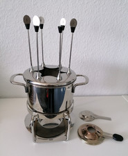 Fonduetopf Silit Mondo mit 6 Spießen aus Edelstahl
