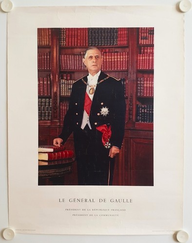 Plakat präsident général - präsident, le