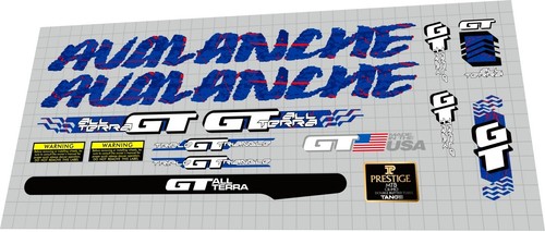 1991 avalanche decal set - gt,