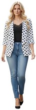 Leichter Blazer weiß blau