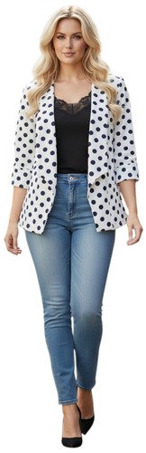Leichter blazer weiß blau - weiß,