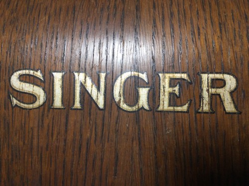 Singer holzkoffer antik - singer,