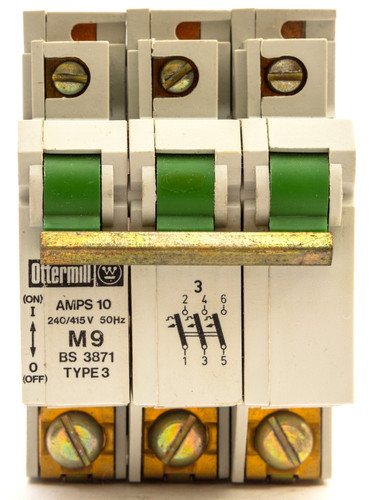 Ottermill mcb amp dreipolig - mcb, 10